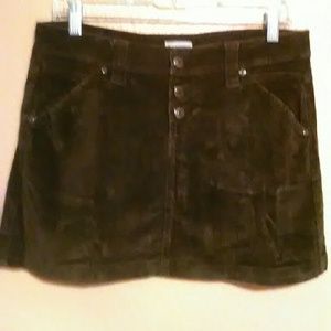 No Boundaries brown corduroy mini skirt